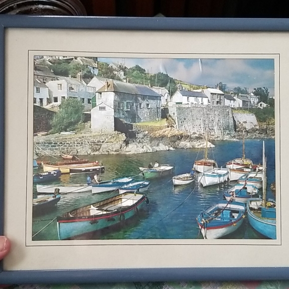 VTG Dufex Foil Art Print England Framed - Picture 7 of 7